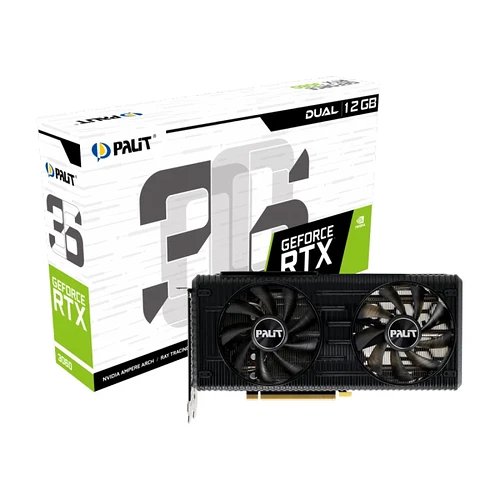 Placa de Vídeo Palit NVIDIA GeForce RTX 3060 Dual - Terabyte