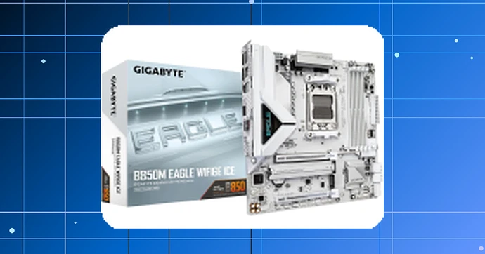Placa-mãe GIGABYTE B850M Eagle WIFI6E ICE AMD AM5 M-ATX DDR5