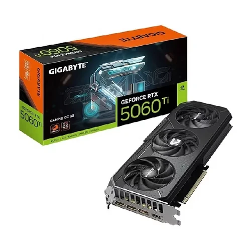 Placa de Vídeo NVIDIA GeForce Gigabyte RTX5060Ti Gaming OC 8GB GDDR7 128 Bits - GV-N506TGAMING OC-8GD