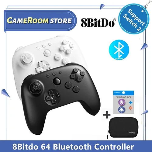 Controle Sem Fio 8BitDo N64 Design - para Switch Mobile e PC
