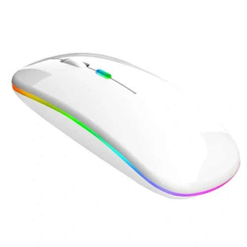 Mouse Sem Fio Recarregável Wireless Óptico Led Rgb Ergonômico USB 2.4 Ghz Bluetooth Notebook Computador Pc Desktop Li