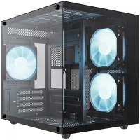 Gabinete Gamer Pure Power Aqua Mid Tower Vidro Temperado M-ATX Sem Fonte Sem Fan - PP-CS-AQMABSF